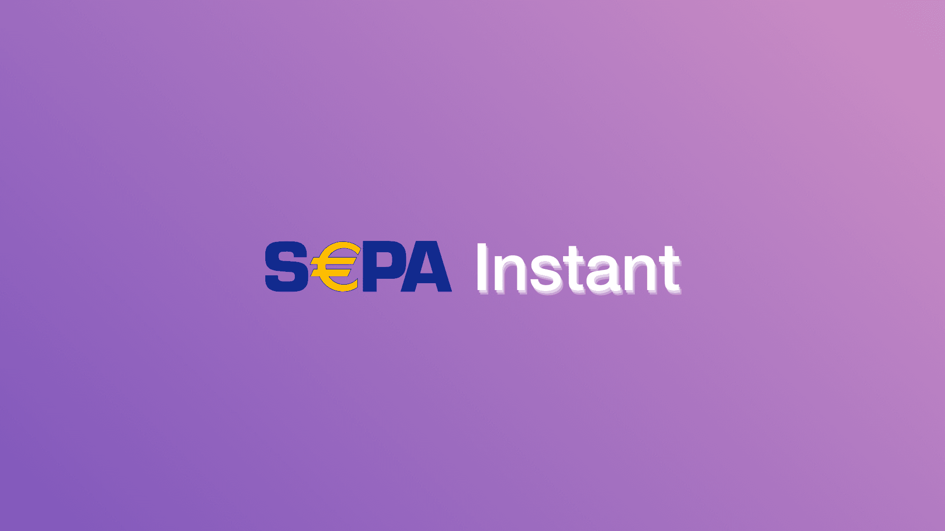 SEPA-Logo mit angehängtem Schriftzug "Instant"